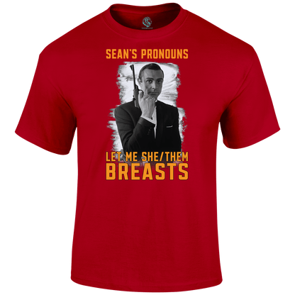 Sean's Pronouns T Shirt