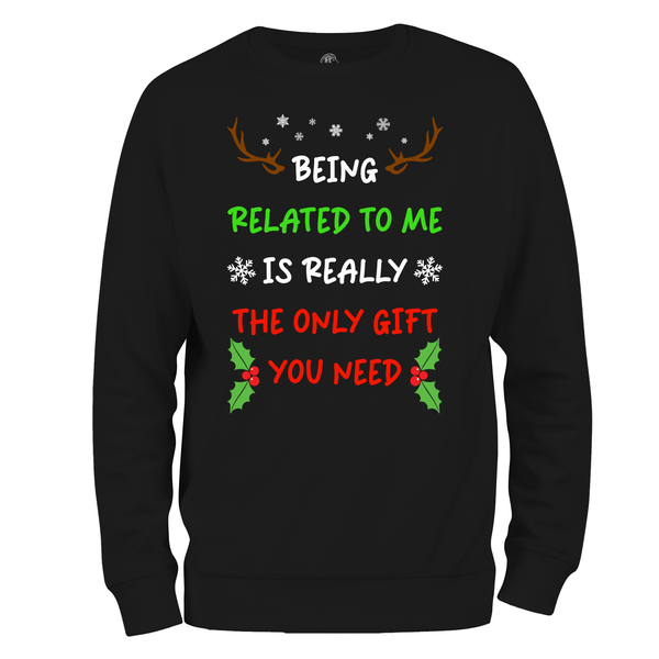 Funny Christmas Jumper The Only Gift
