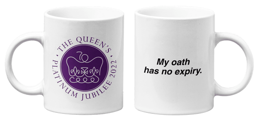 The Queen's Jubilee 'Oath No Expiry' Jumbo Mug