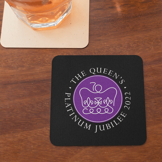 The Queen's Platinum Jubilee 2022 (4 Pack) Hardboard Coasters