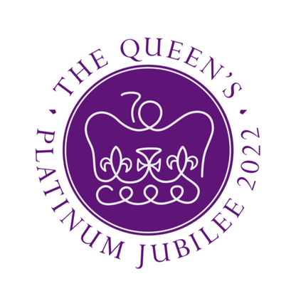 The Queen's Platinum Jubilee 2022 White Mousemat