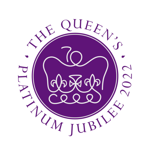 The Queen's Platinum Jubilee 2022 White Mousemat