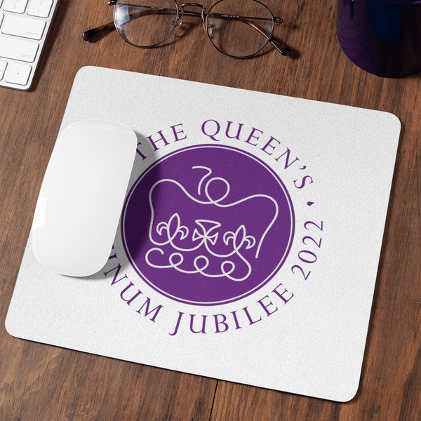 The Queen's Platinum Jubilee 2022 White Mousemat