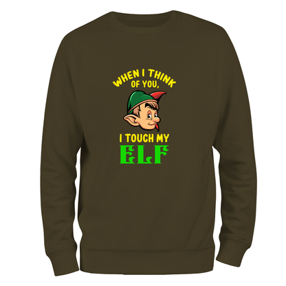 Funny Christmas Jumper Touch my Elf
