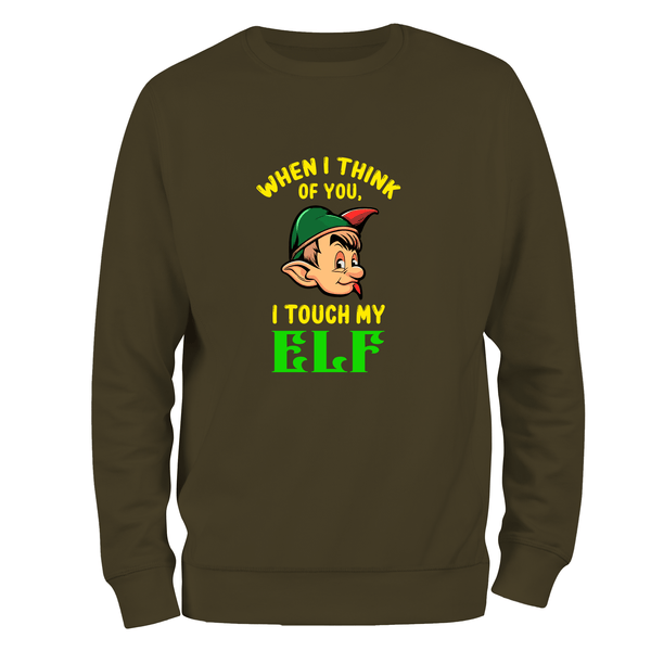 Funny Christmas Jumper Touch my Elf