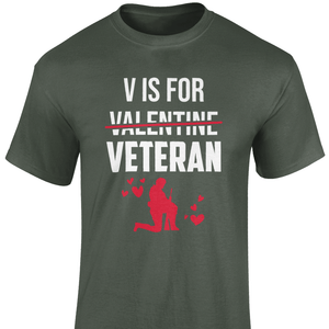 V For Veteran T Shirt