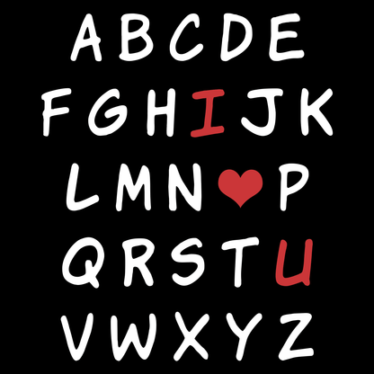 Valentine Alphabet Valentine's Day T Shirt by Lion Legion 