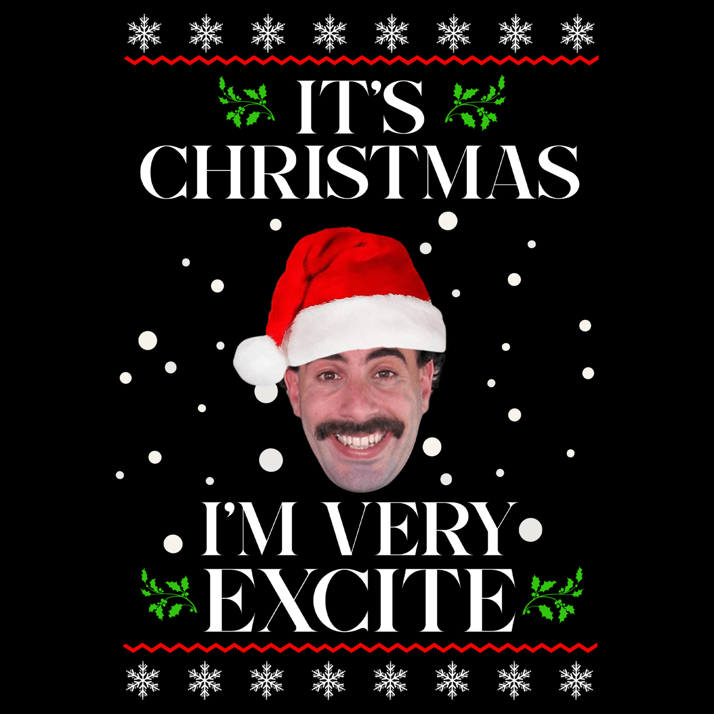Funny Christmas Jumper Very Excite
