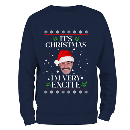 Funny Christmas Jumper Very Excite
