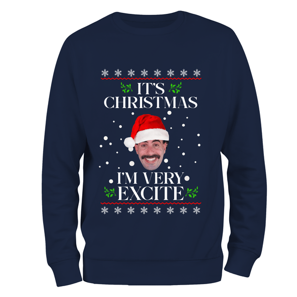 Funny Christmas Jumper Very Excite