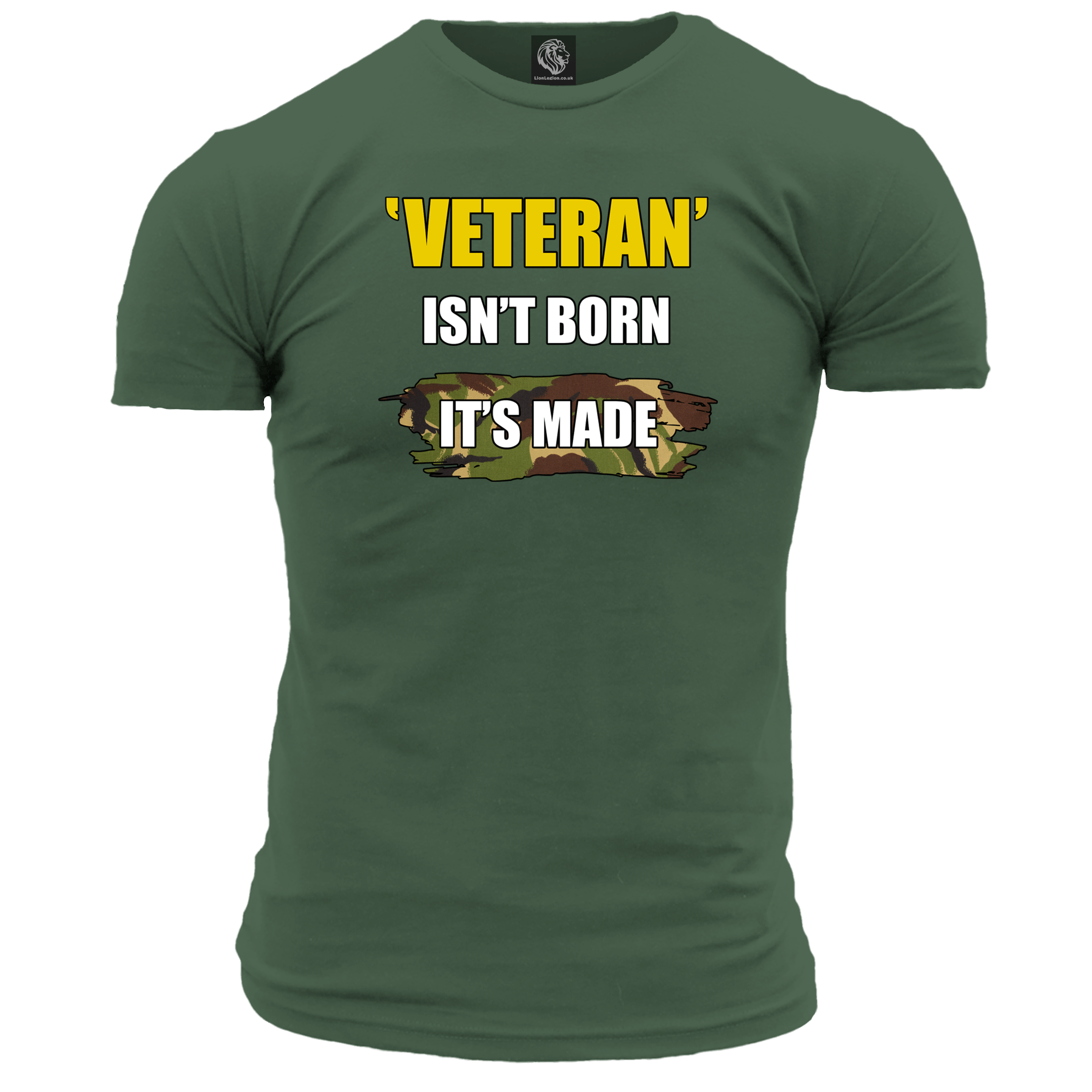 Veteran Isn't Born T Shirt | Earned Forces Service Tee