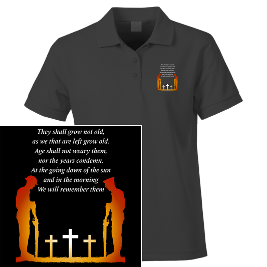 Remembrance Day Polo Shirt We Will Remember Them (3)