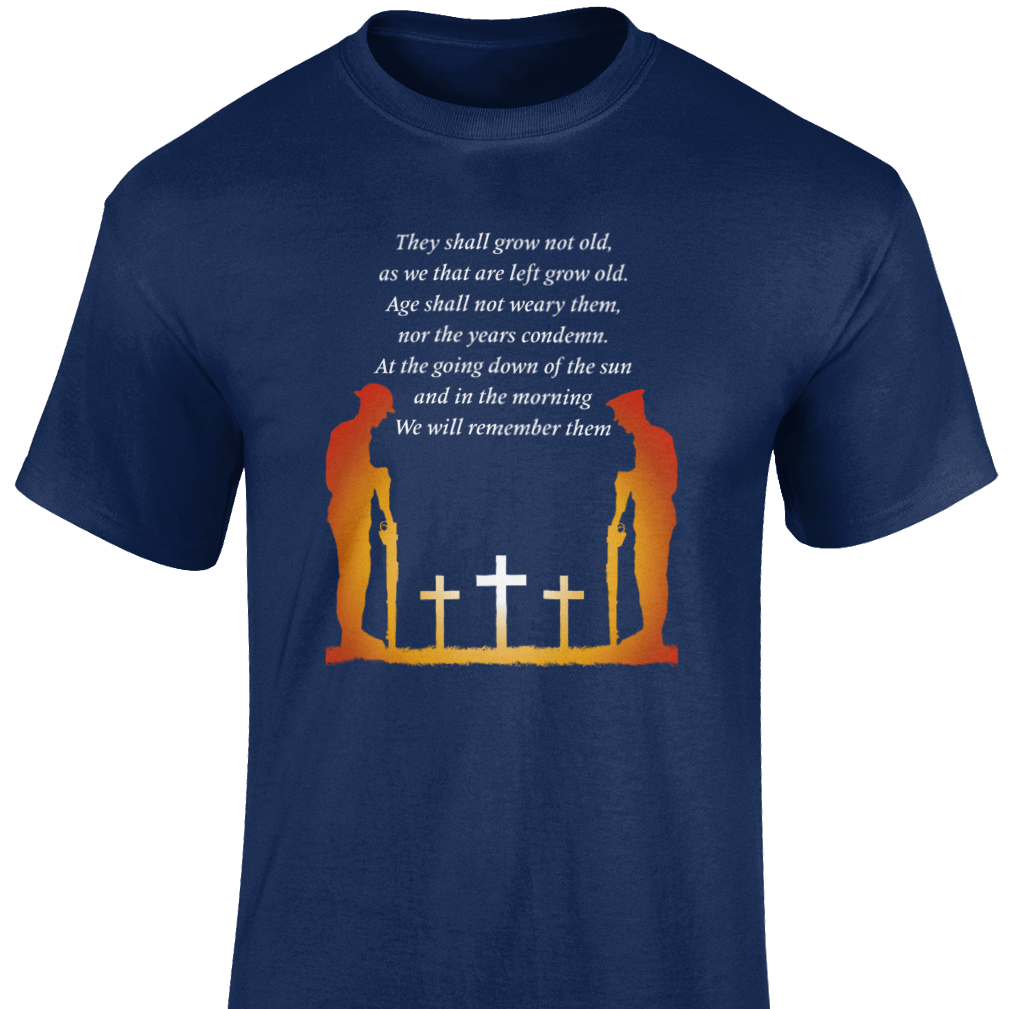 Remembrance Day T Shirt We Will Remember Them (3)