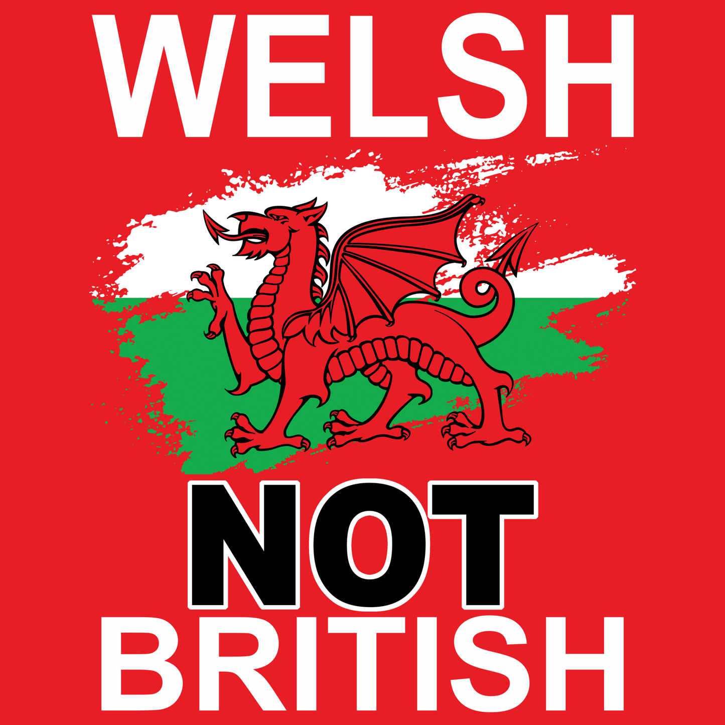 Welsh Not British T Shirt