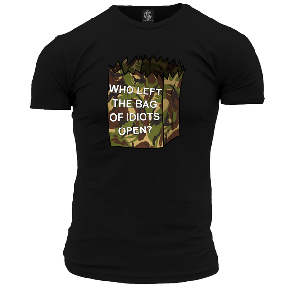 Who Left The Bag Of Idiots Open T Shirt