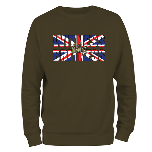 Patriotic Sweatshirt Witness My Britness