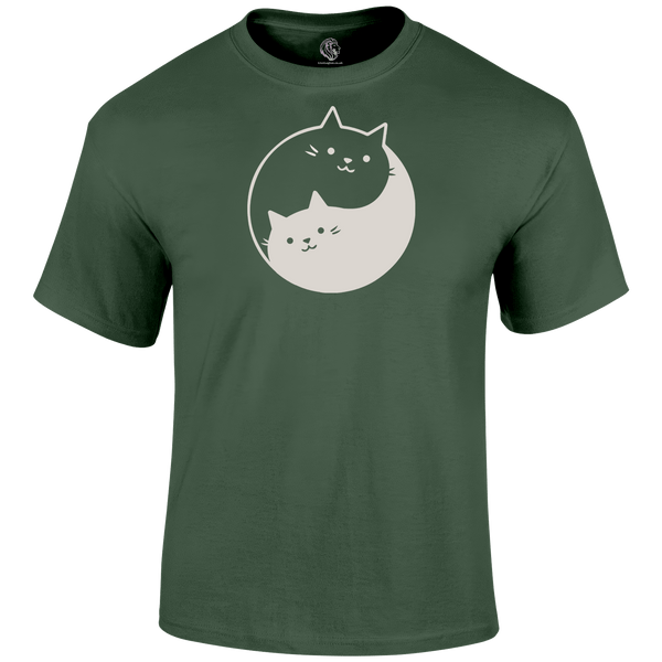 Ying Yang Cats T Shirt