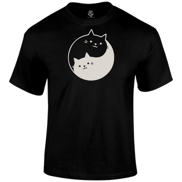 Ying Yang Cats T Shirt
