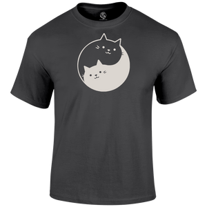 Ying Yang Cats T Shirt