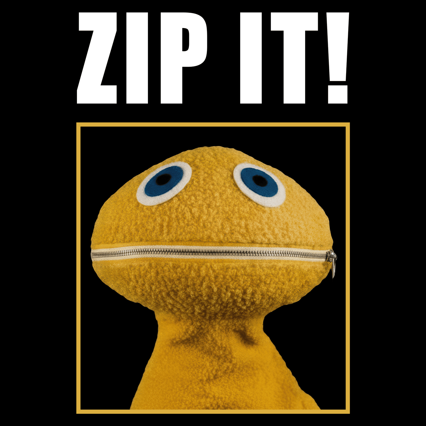 Zip It Funny T Shirt by Lion Legion 