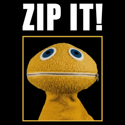 Zip It Funny T Shirt by Lion Legion 