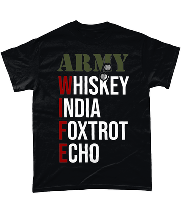 Black / Small Army Wife T Shirt