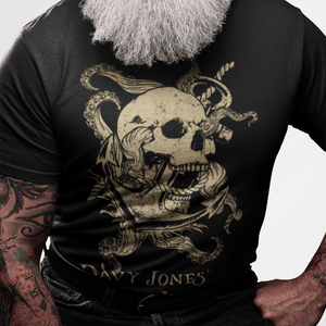 Black / Small Davy Jones' Locker (Mono) T Shirt