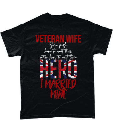 Black / Small I Married My Hero T Shirt