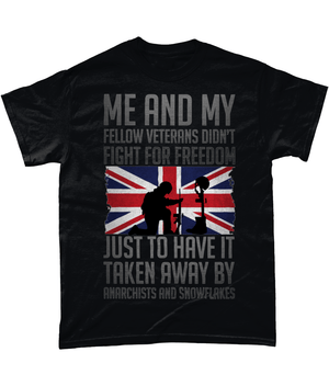 Black / Small Me And Fellow Vets T Shirt