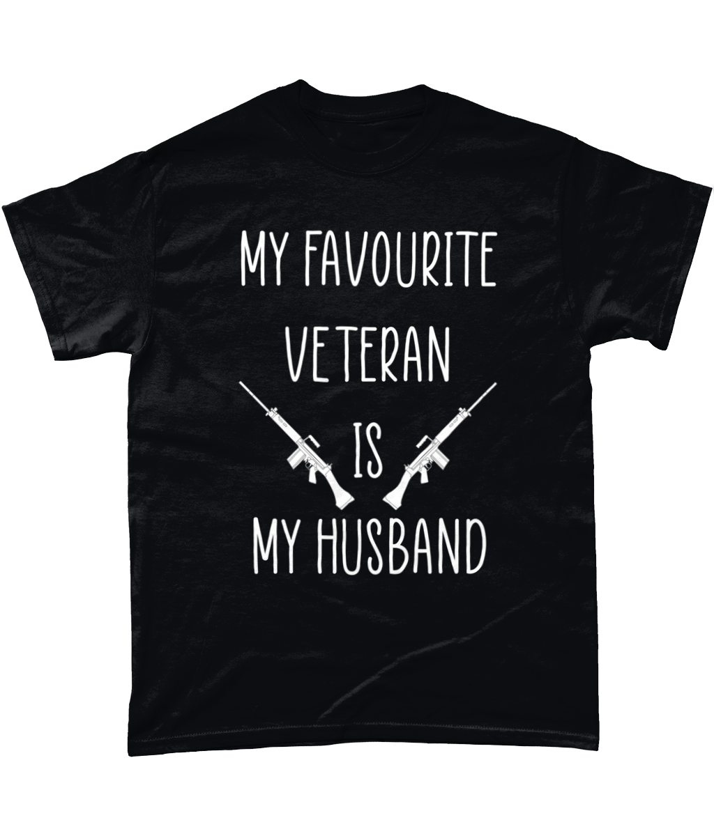 My Favorite Veteran Is My Husband T Shirt