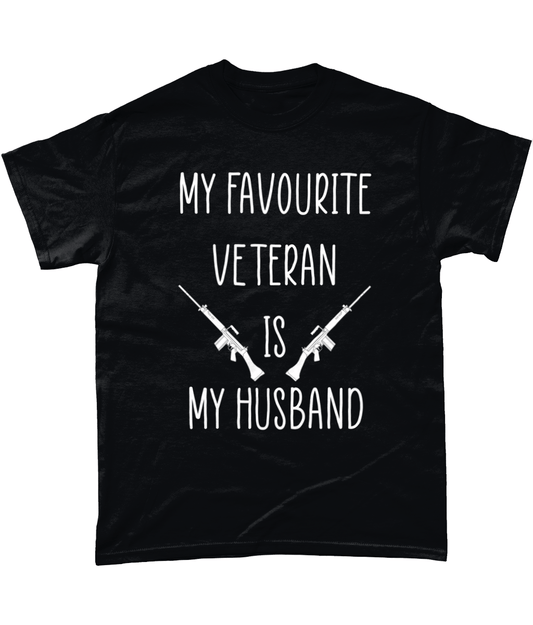 My Favorite Veteran Is My Husband T Shirt