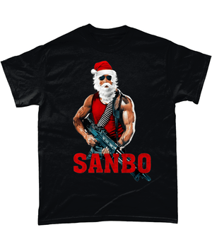 Black / Small Sanbo Unisex Christmas T Shirt