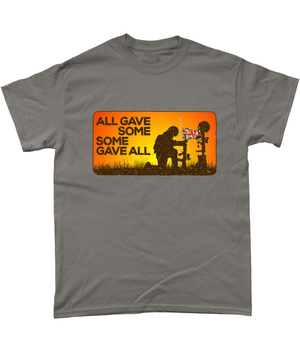 Charcoal / Small Some Gave All T Shirt
