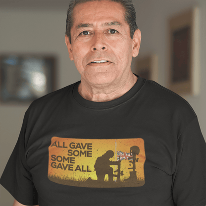 Black / Small Some Gave All T Shirt