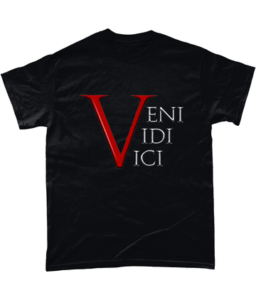 Black / Small Veni, Vidi, Vici Unisex T Shirt