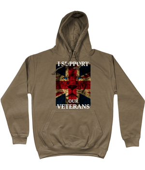 Olive Green / X-Small I Support Our Veterans Unisex Hoodie