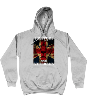 Heather Grey / X-Small I Support Our Veterans Unisex Hoodie