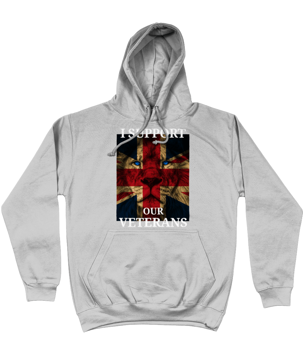 Veterans Hoodie Heather Grey / X-Small I Support Our Veterans Unisex Hoodie