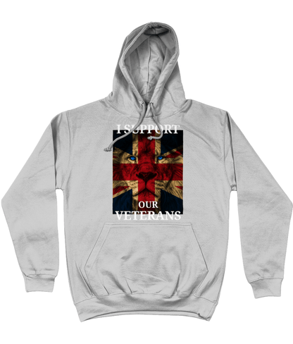Veterans Hoodie Heather Grey / X-Small I Support Our Veterans Unisex Hoodie