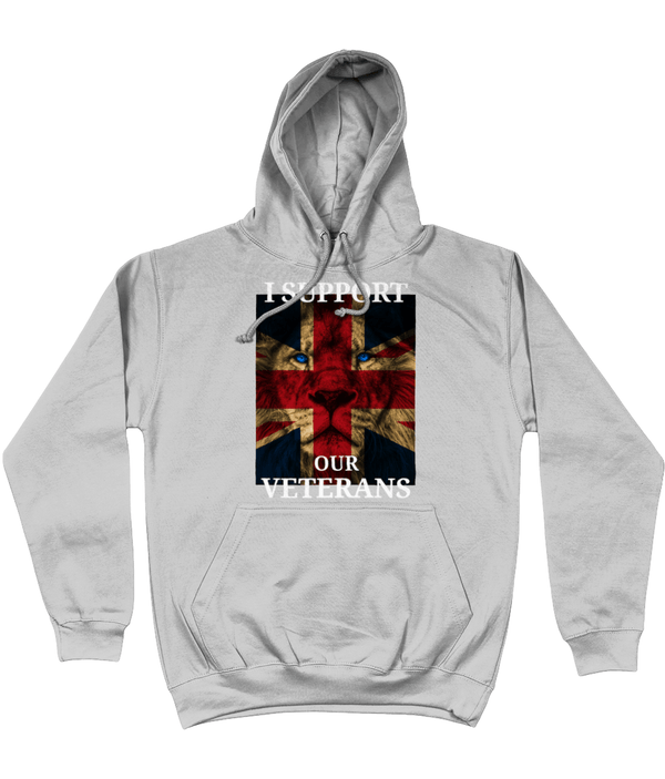 Veterans Hoodie Heather Grey / X-Small I Support Our Veterans Unisex Hoodie