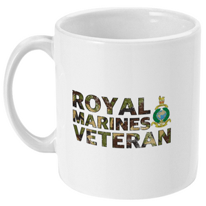 Ceramic / White Royal Marines Veteran Mug (DPM)