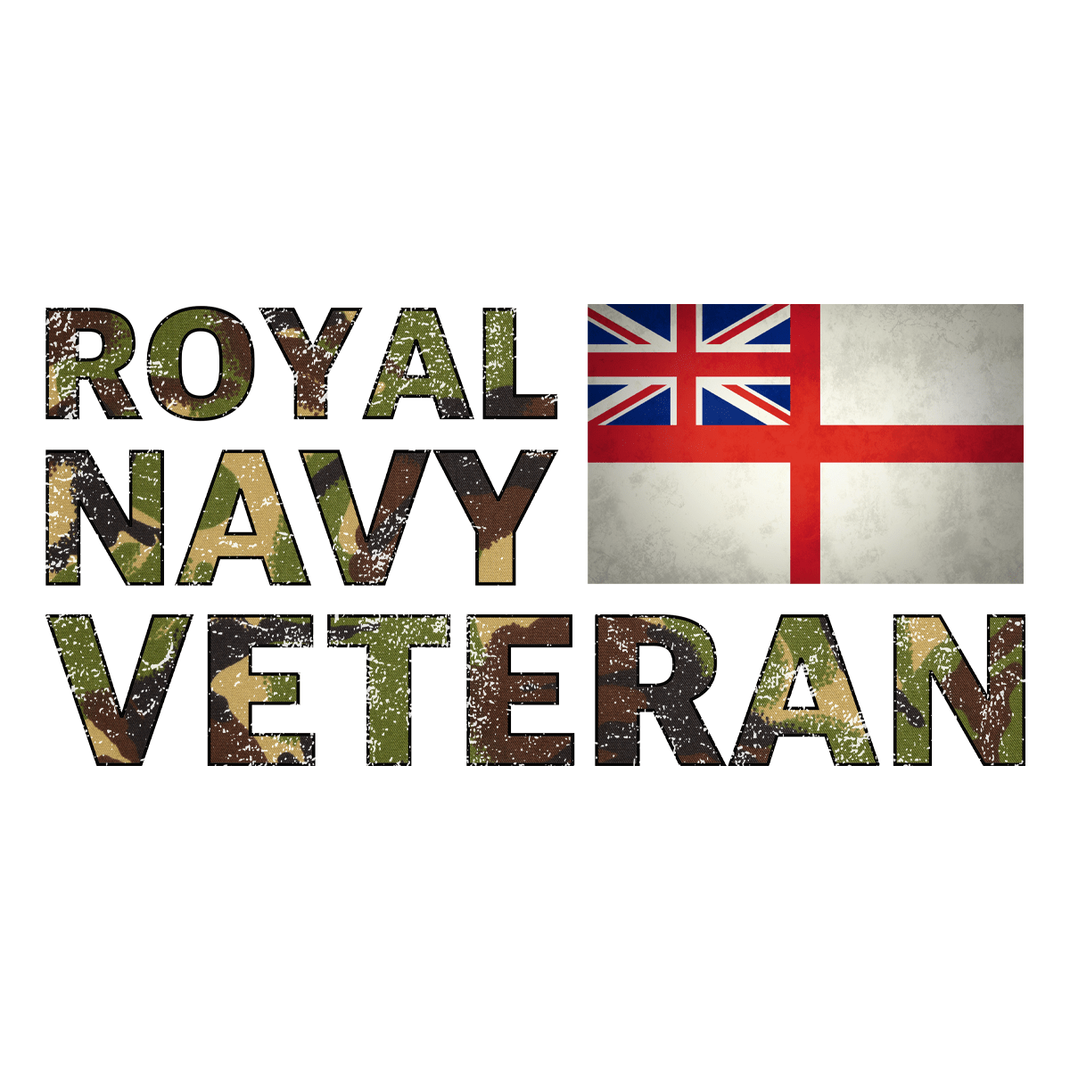 Ceramic / White Royal Navy Veteran Mug (DPM)